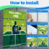 Dink Master Pickleball Practice Board with 2 Packs Squeegee for Vinyl - Convenient Rebounder Training Aid - Practice Dinks and Improve Pickleball Gaming Ability