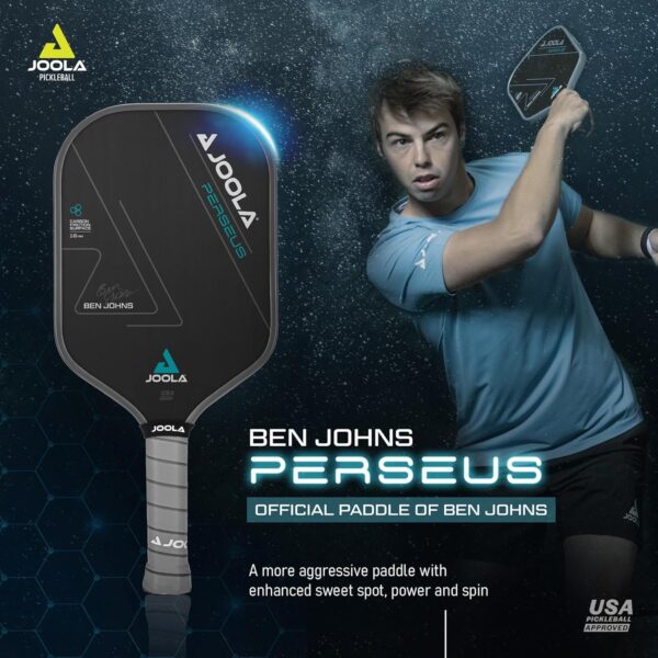 JOOLA C2 Professional Pickleball Paddles – Charged Surface Technology for Power & Feel – Select Perseus or Hyperion Shape – Fully Encased Carbon Fiber – USAP Approved – Well Balanced w/Pop & Control