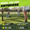 KASCEN Pickleball Net - Pickleball Net for Driveway, 22FT USAPA Portable Pickleball Set with Net, Pickle Ball Net with 4 Pickleballs & Carry Bag, Pickle Ball Net for Outdoor Indoor Court Backyard