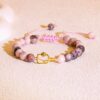 Pickleball Gifts for Women Teens, Natural Stone Bead Bracelet for Pickleball Lover, Pickleball Stuff Jewelry Birthday Gifts for Women Men Teens Players