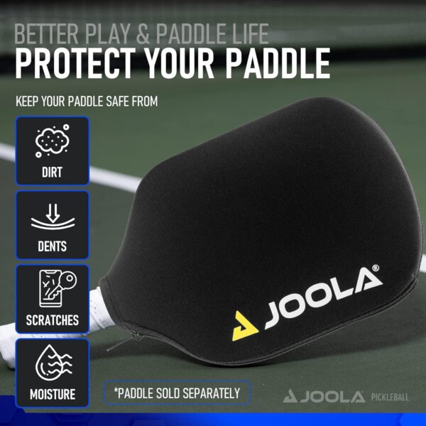 81ZkMGVAtmL._AC_SL1500_.jpg JOOLA Pickleball Paddle Cover - Neoprene Sleeve for JOOLA Paddles - Pickleball Accessory and Gift - Padded Foam Storage Case Protects Pickle Ball Rackets