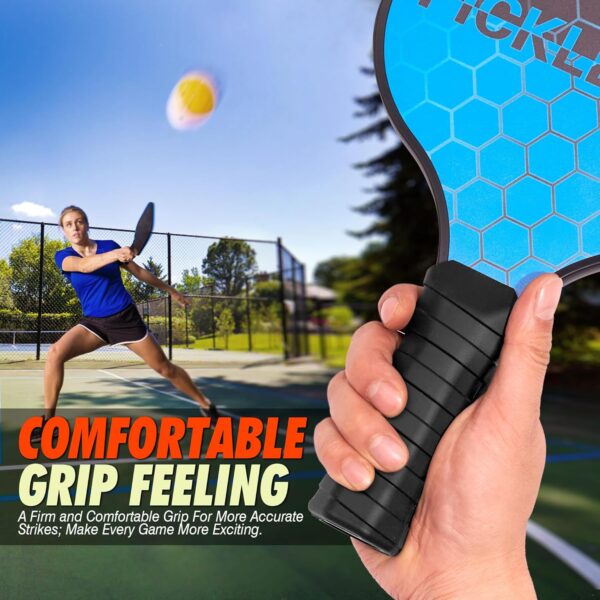 2 Pack Pickleball Paddle Grip - Pickleball Grip Kit Pickleball Accessories, Comfort Grip, Increased Grip Strength Improved Control, Vibration Reduction