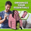 Pickleball Bag - Pickleball Bags for Women Men, Crossbody Sports Backpack – Adjustable Sling Bag with Hanging Fence Hook