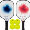 Franklin Sports Pickleball Paddle - Pilot Polypropylene Core Pickleball Racket - Official USA Pickleball (USAPA) Approved Pickleball Paddle - Lightweight Pro Racket - 10mm Thick Core