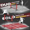 Mini Pickleball Dink Net, Small Size Set 4ft + 7ft, Paddles, Court Markers, 6 Balls, Bag, Rebounder Practice Trainer, Master Pickle Ball, Home Equipment Portable, Adjustable, Indoor, Outdoor, Driveway