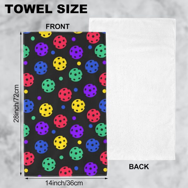 Pickleball Balls Hand Towel for Bathroom Set of 2 Hand Bath Towels Soft Absorbent Decorative Towels for Bathroom Kitchen Yoga Home Decor 14 x 28 in