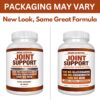 Arazo Nutrition Glucosamine Chondroitin Turmeric Msm Boswellia - Joint Support Supplement for Relief 180 Tablets for Bones, Back, Knees, Hands (180 Tablets)
