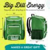 Big Dill Pickleball Backpack | Large Pickleball Bag with Shoe Compartment for 8+ Paddles & Accessories, Insulated Pocket