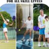 FITPROWIN Pickleball Paddles, Carbon Fiber & Fiberglass Hybrid Face Pickleball Rackets, Lightweight Pickle Ball Paddle with Ribbed Non-Slip Cushion Grip, 4 Balls, Portable Bag