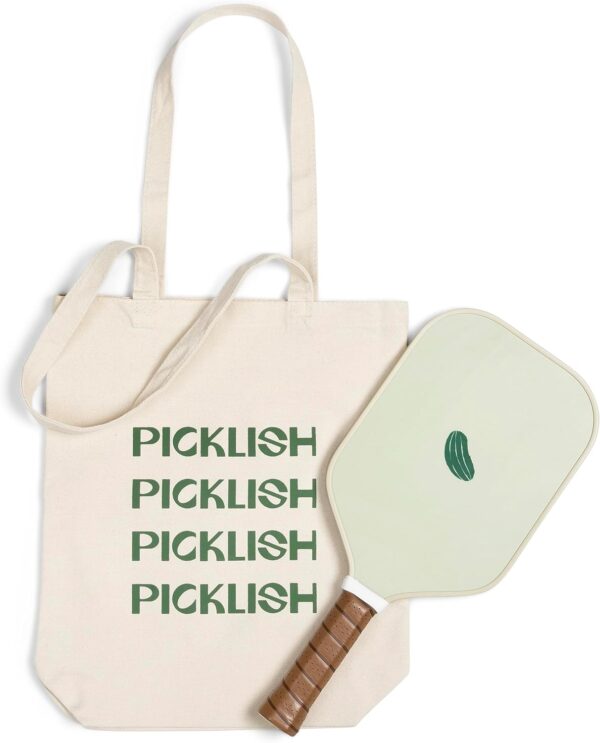 Pickleball Paddle | Luxury, Stylish, Fiberglass Surface with High Grit and Spin, Extended Handle, 11mm