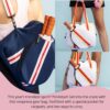 KEDZIE Pickleball Tote Bags Pickleball Crossbody Bag Portable Pickle Ball Bag For Women and Men