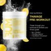 RAW Pre Workout Powder, Thavage (Lemonade) - Chris Bumstead Sports Nutrition Supplement for Men & Women - Cbum Pre Workout for Working Out, Hydration, Mental Focus & Energy - 40 Servings