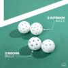 2025 USAPA Pickleball Paddles Set of 2 - Carbon Fiber Pickleball Paddles with High Grit Textured Surface - 2 Outdoor Balls, 2 Indoor Balls, 2 Ball Retrievers, Waterproof Case