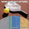 Pickleball Balls, USAPA Approved 40 Holes Outdoor Pickleball Balls, High Elasticity & Durable Paddle Balls for All Style Pickleball Paddles