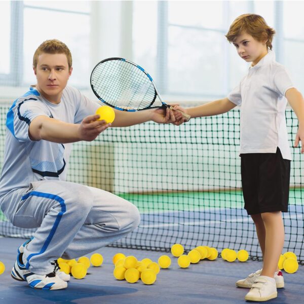 Foam Tennis Balls for Adult Practice Yellow Soft Foam Tennis Balls Bulk for Beginners Man Trainin
