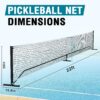 Portable Pickleball Nets Portable with Court Marking Kit, 22 FT USAPA Regulation Size for Full Court System Outdoors Driveway Matches, Easy Setup to Experience Pickleball Game Anywhere