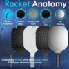 Pickleball Paddles Set of 2 99.9% T300 Carbon Fiber USAPA Approved Pickle Ball Paddle Indoor Outdoor Rackets Pickleballs Racquet Gifts