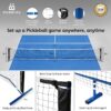 Portable Pickleball Set with Net | 4 USAPA Approved Graphite Paddles, Duffle Bag, Regulation Size Pickleball Net System, Assembly Manual, 8 Outdoor Balls and Carry Bag