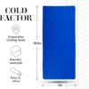 COLD FACTOR Cooling Neck Towel-Chill Pad Lasts 5 Hours Premium PVA Cooling Towel for Neck and Face-UPF 50+(Blue)