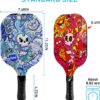 Pickleball Paddles Set of 4 with 4 Premium 9-Ply Basswood Paddles & 4 Pickleballs & 2 Handle Grips Tape & 2 Pickleball Belts & Carry Bag for Beginners Men Women Adults(New Version)