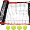 Pickleball Replacement Net 22ft x 3ft for Indoor or Outdoor Fits for Most Free-Standing Pickle Ball Frame Come with 4 Outdoor Pickle Balls (Net Only)