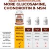 Arazo Nutrition Glucosamine Chondroitin Turmeric Msm Boswellia - Joint Support Supplement for Relief 180 Tablets for Bones, Back, Knees, Hands (180 Tablets)