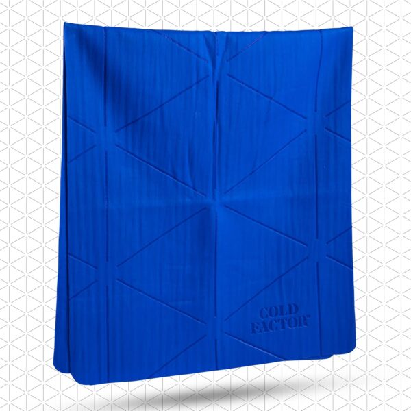 COLD FACTOR Cooling Neck Towel-Chill Pad Lasts 5 Hours Premium PVA Cooling Towel for Neck and Face-UPF 50+(Blue)