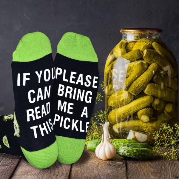 GOLIN If You Can Read This Funny Saying Non-Slip Socks, Novelty Gifts for Men Women Teens Food Lover