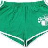 Pickleball Embroidered Graphic Women's Green Dolphin Shorts