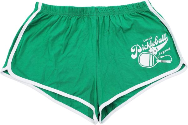 Pickleball Embroidered Graphic Women's Green Dolphin Shorts