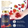 Whey Protein Gummies - Mixed Berry Flavour, 12g High Protein per Serving - Protein Powder Alternative, No Added Sugar, Vegetarian, Convenient Whey Protein Supplement, Muscle Recovery