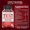 Atlantis Nutrition Testosterone Booster For Men Gummies - Male Enhancement, Boosts Energy, & Optimizes Physical Performance Formulated w/Tribulus, Horny Goat Weed, Saw Palmetto, Maca Root - 60 Gummies