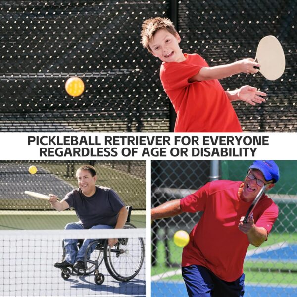 Pickleball Suction Cup Ball Retriever for Paddle - Easy Ball Pickup - Silicone Picker Upper Grabber - Essential Accessories for Pickleball Players