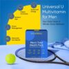 Men's Total Health Daily Vitamin Packs - 22 Essential Minerals & Vitamins for Men, All-in-One Multivitamin Supplement for Energy, Stress Support, Heart, Gut Health with Krill Oil, Adaptogens - 30 Pack
