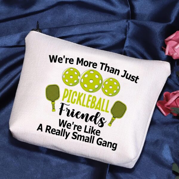 POFULL Pickleball Player Paddleball Gift We're More Than Just Pickleball Cosmetic Bag for Pickleball Lovers