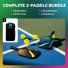 Helium Pickleball Paddle Set of 2 - USAPA Certified - Graphite Fiberglass Surface, Lightweight Honeycomb Core
