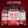 Atlantis Nutrition Testosterone Booster For Men Gummies - Male Enhancement, Boosts Energy, & Optimizes Physical Performance Formulated w/Tribulus, Horny Goat Weed, Saw Palmetto, Maca Root - 60 Gummies