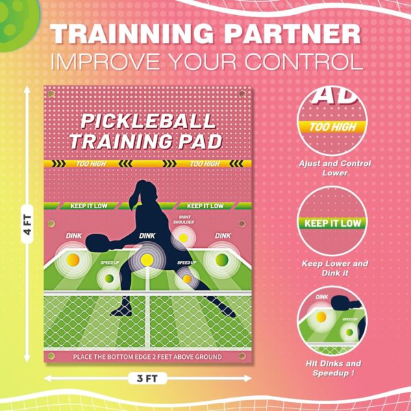 Dink Master Pickleball Practice Pad - Reusable Training Pad for Indoor & Outdoor Dink Training