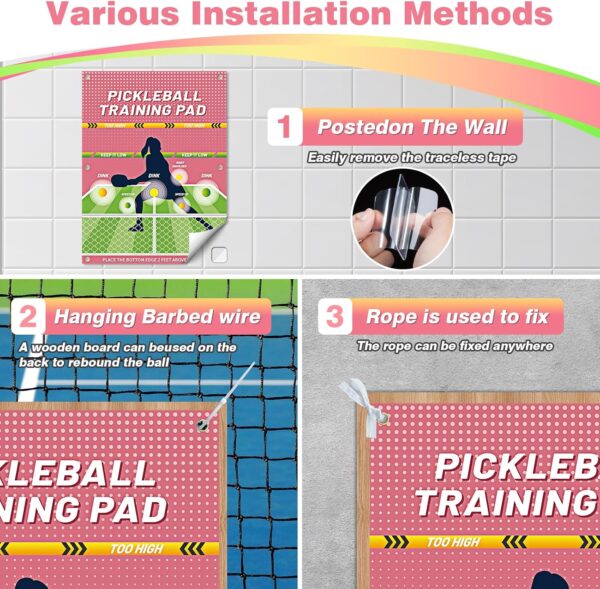 Dink Master Pickleball Practice Pad - Reusable Training Pad for Indoor & Outdoor Dink Training
