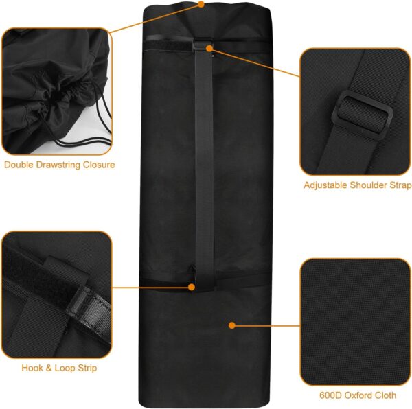 Cosmos Pickleball Net Storage Bag Pickle Ball Equipment Carry Bag Badminton Net Case Boundary Line Carrying Bag for Game Equipment Accessories Storage in Driveway Backyard (Mesh Net NOT Included)