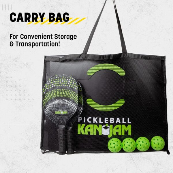 Kan Jam Pickleball - Team Based Pickle Ball Game - Includes 4 Paddles & 4 Outdoor Pickleballs