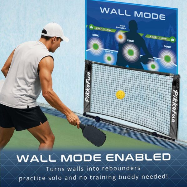 Mini Pickleball Net 5 ft - Pickleball Dink Net for Training for Indoor and Outdoor, Regulation Height 3 ft., Quick Set Up Design, Lightweight and Durable