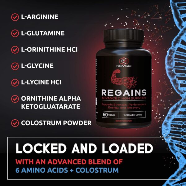 HGH Supplements for Men & Women - Regains Natural Anabolic Muscle Growth Building & Human Growth Hormone for Men, Muscle Builder for Men, Muscle Recovery Post Workout Supplement, 100 Protein Pills