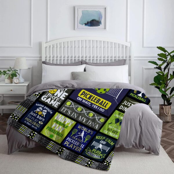 Pickleball Blanket，Pickleball Blanket Gifts，Pickleball Gifts for Women Men，Gifts for Pickleball Lovers，Pickleball Accessories Gifts for Women, Best Pickleballl Team Gifts 50"x40"