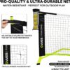 10ft Mini Pickleball Net Set – Half Court Pickleball Net with Ball Holder, Premium Travel Bag & 4 Pickleballs – Easy Setup, Heavy-Duty Frame & Reinforced Fabric Net for Driveway