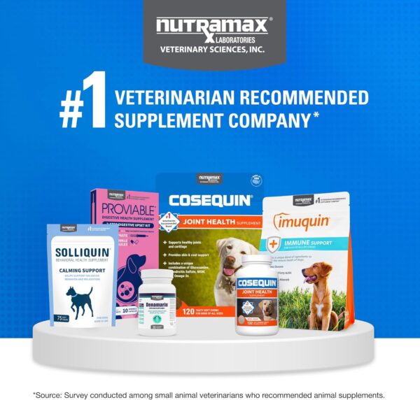 Nutramax Laboratories Cosequin Maximum Strength Joint Health Supplement for Dogs - With Glucosamine, Chondroitin, and MSM, 132 Chewable Tablets