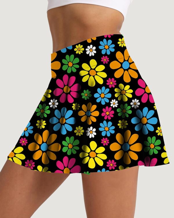 Women's Tennis Skirt Pleated Athletic Skirt with Shorts Pocket High Waisted Golf Skort for Workout Pickleball