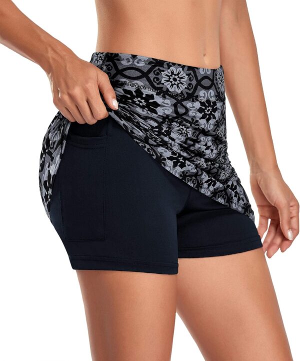 Kimmery Women's Athletic Tennis Skorts Golf Skirts with Pocket Sizes M-3XL