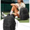 suwasp Pickleball Bag, Pickleball Backpack for Women and Men, Paddle Bag Fits 4 Paddles Accessories