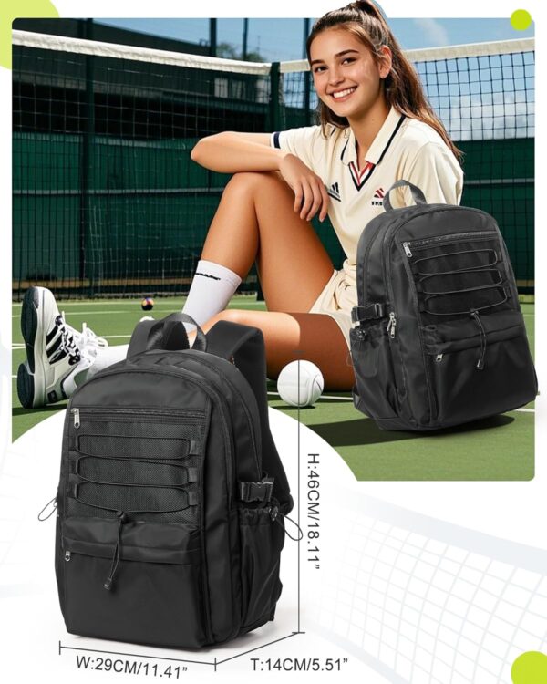 suwasp Pickleball Bag, Pickleball Backpack for Women and Men, Paddle Bag Fits 4 Paddles Accessories